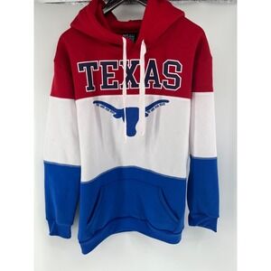 Texas Hoodie Wear Code‎ Large Red White Blue Stripe